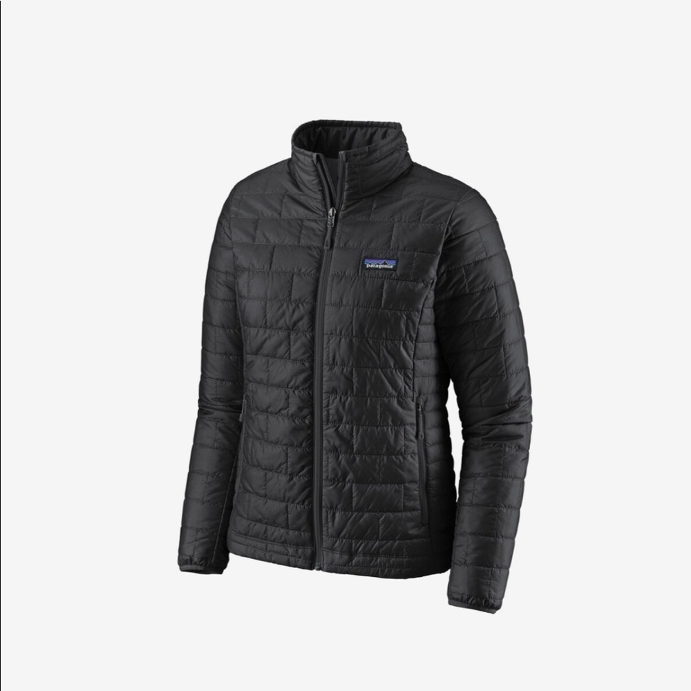 Black Patagonia nano puff jacket